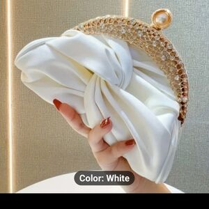 Elegant White and Gold Women's Hat